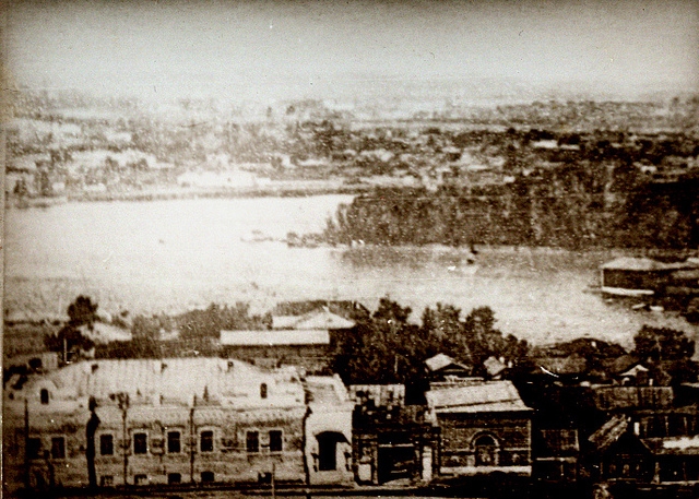 Вид дома с колокольни Вознесенской церкви, фото начала XX века
